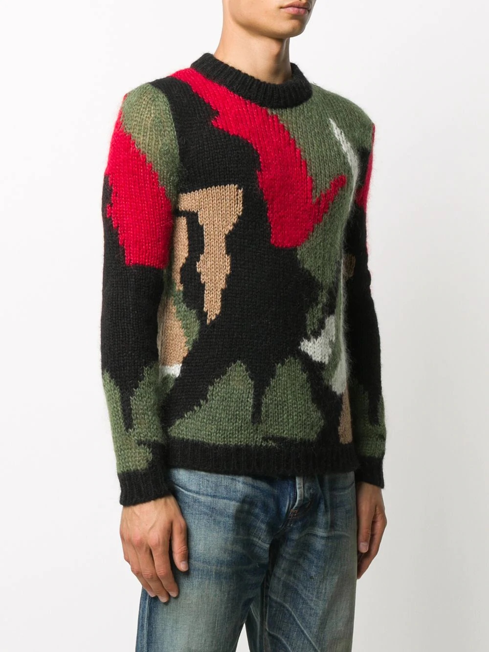 camouflage intarsia jumper - 3