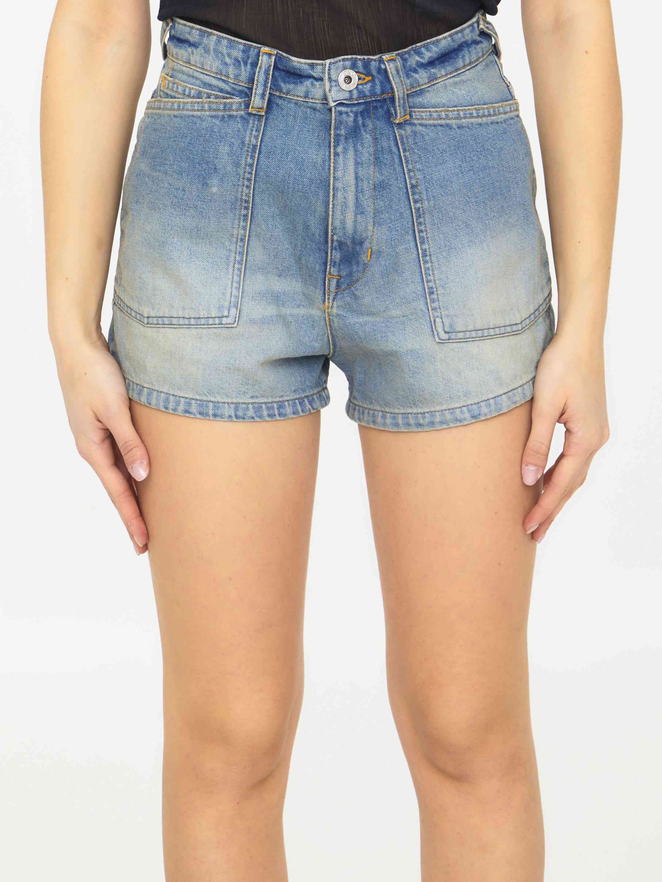 Kenzo Women Light-Blue Denim Shorts - 1