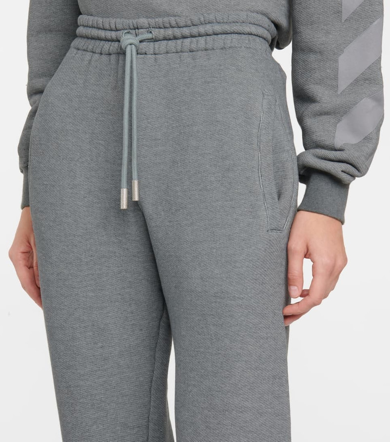 Printed cotton-blend sweatpants 4