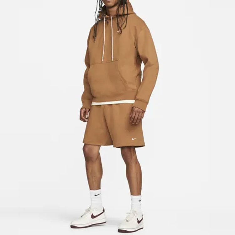 Nike NRG Solo Swoosh Fleece Shorts 'Brown' DV3055-270 - 2