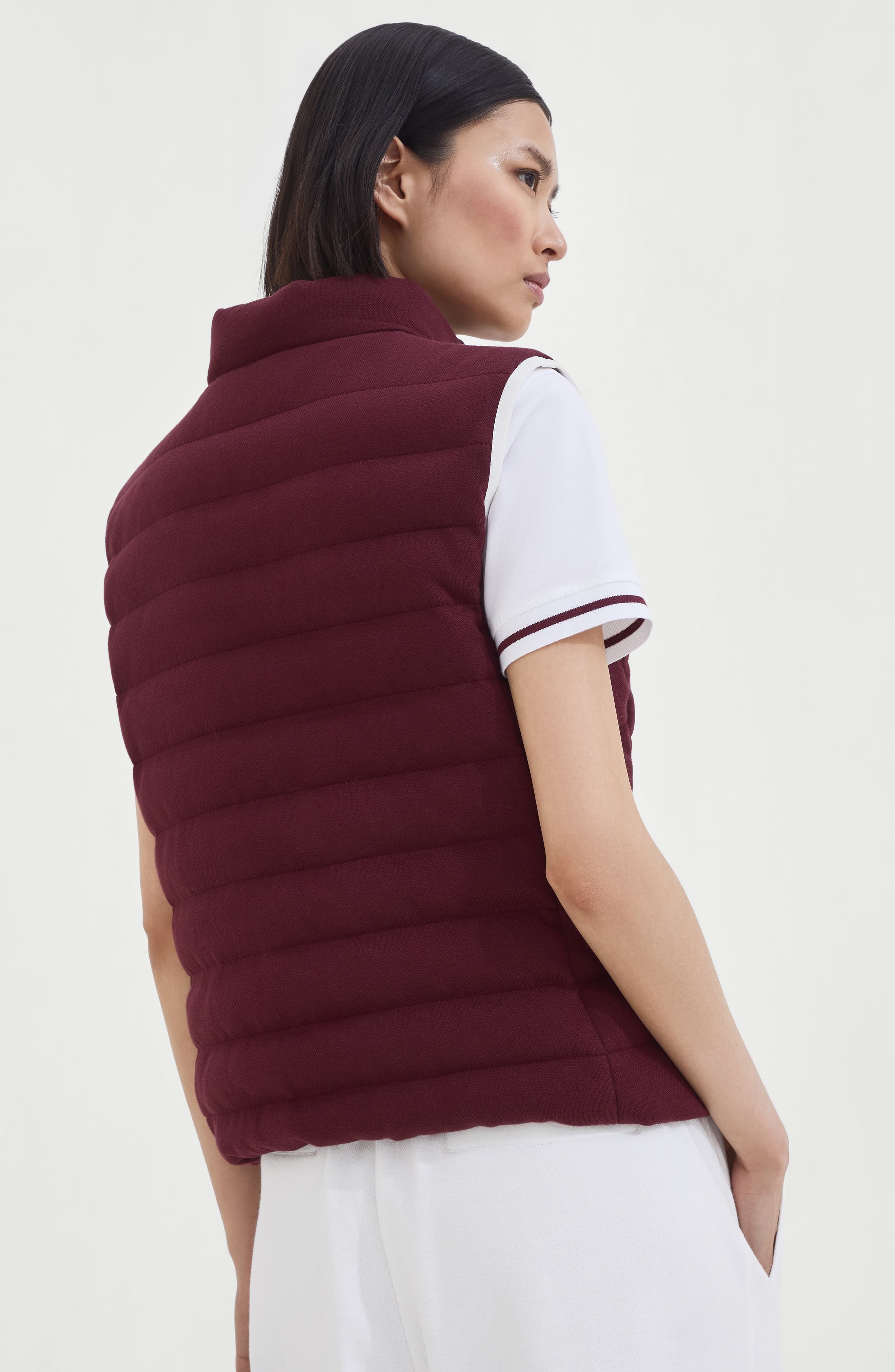 Brunello Cucinelli Down vest in Amaranth at Nordstrom - 3