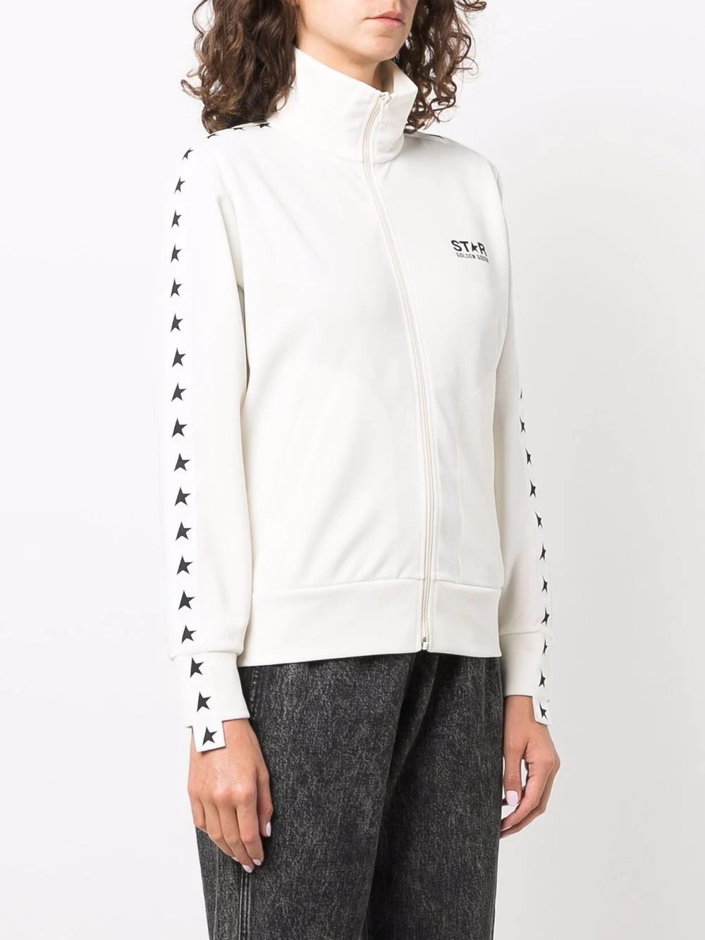 star-print sweat jacket - 3