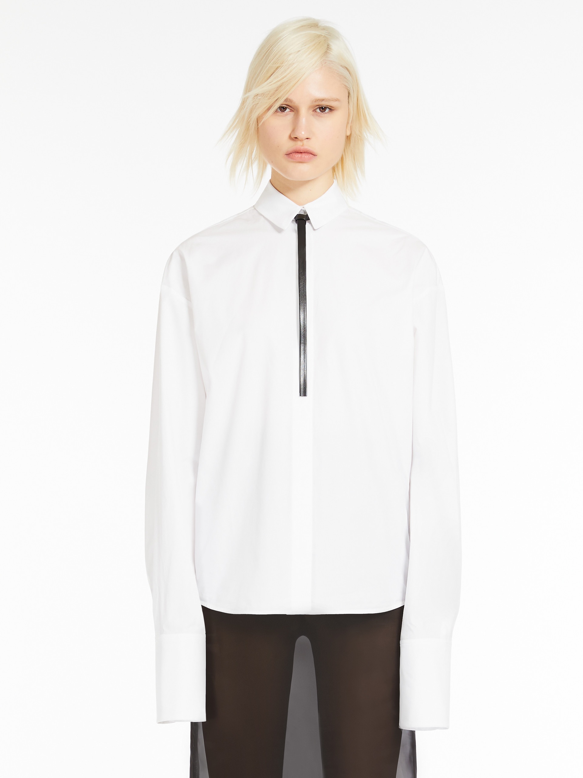 GESSO Oversized poplin shirt - 3