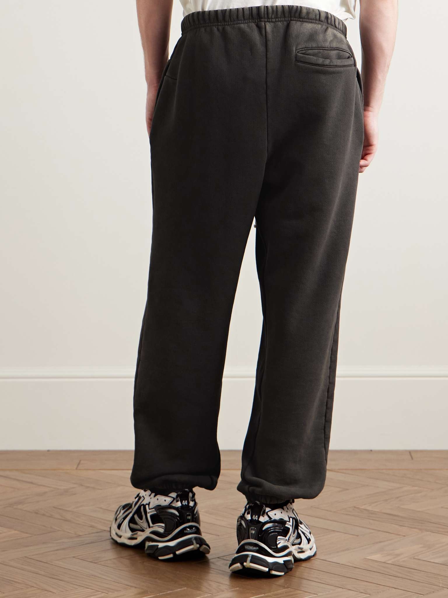 CVA Tapered Logo-Print Embroidered Cotton-Jersey Sweatpants - 4