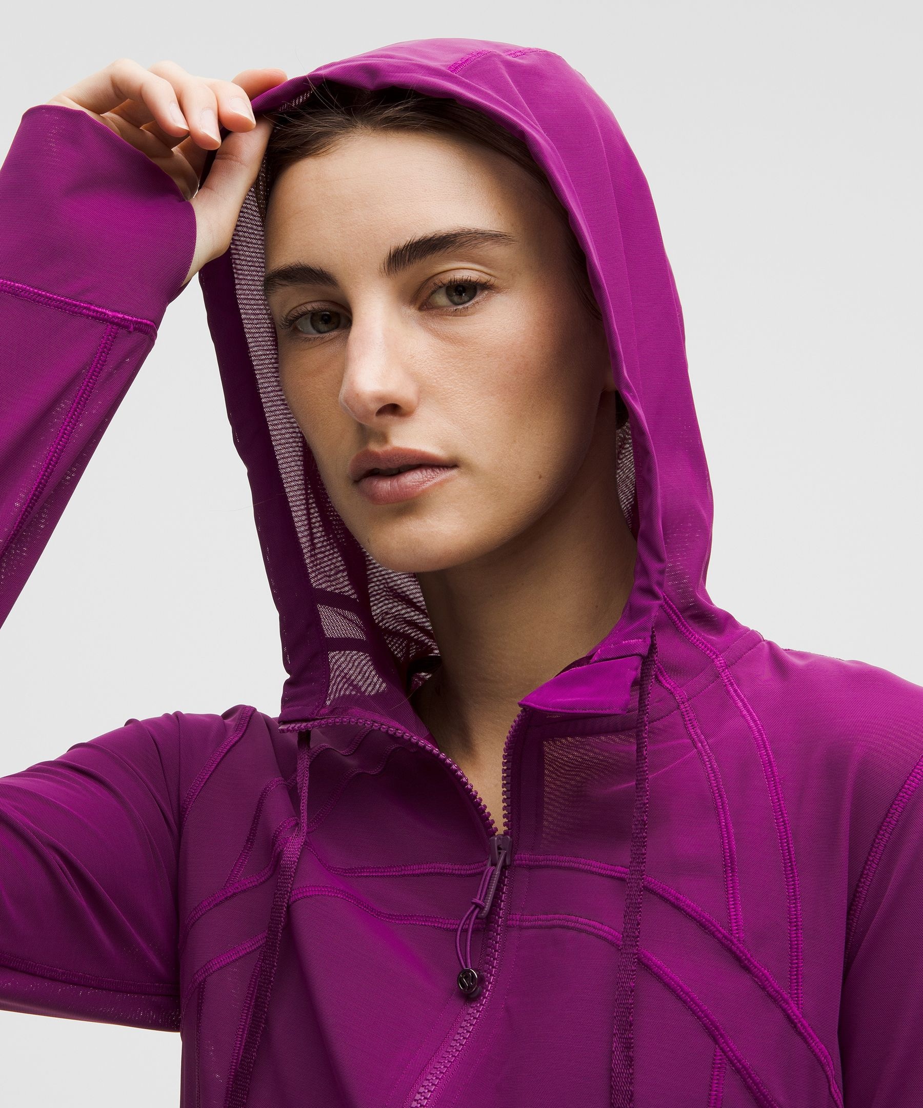 Define Cropped Hooded Jacket *Mesh - 4