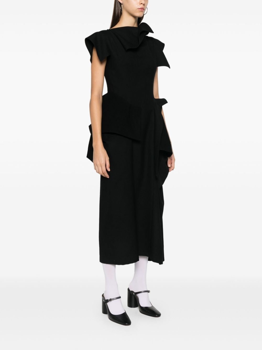 asymmetric maxi dress - 3