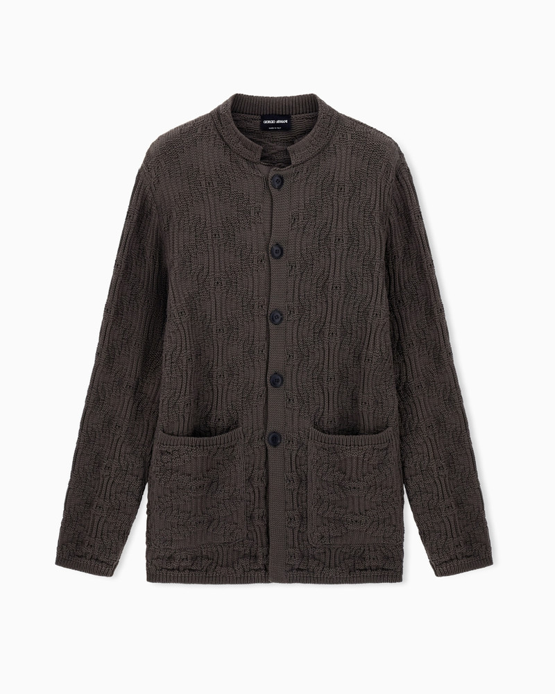COTTON BLEND CARDIGAN JACKET 1