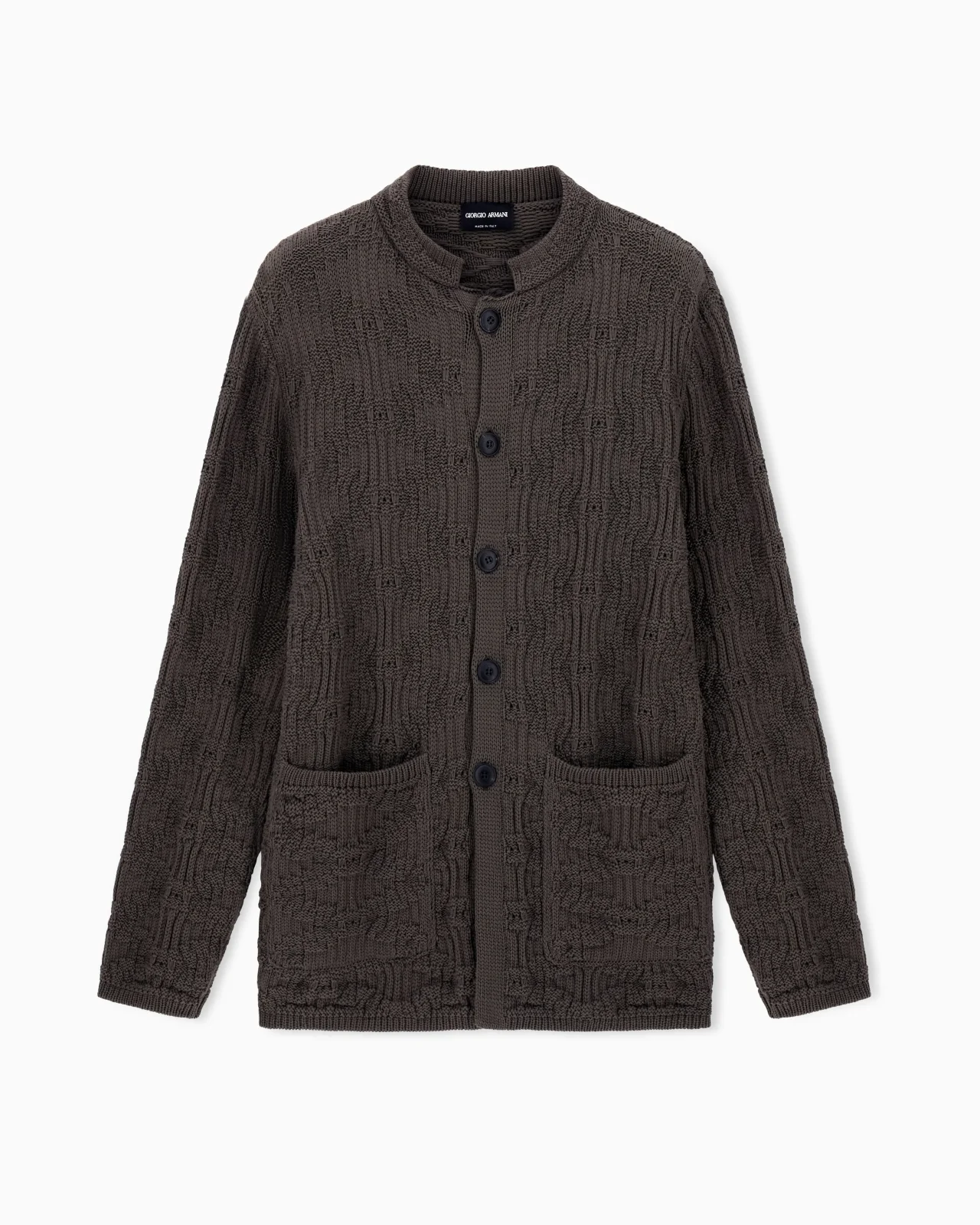 COTTON BLEND CARDIGAN JACKET - 1