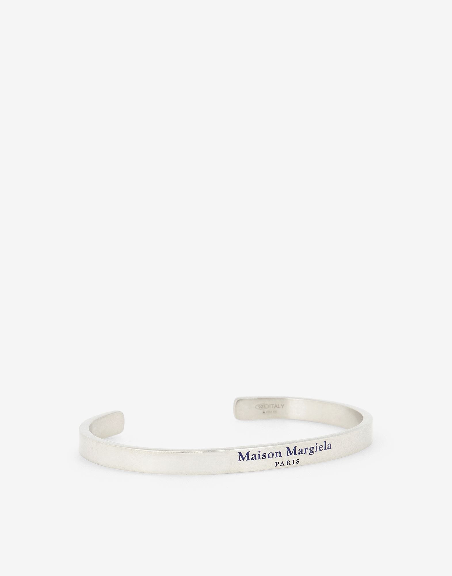 Logo engraved silver cuff - 2