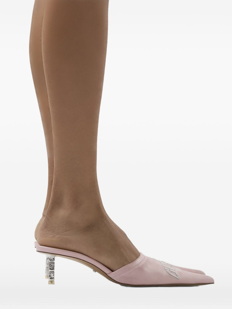 logo-embroidered mules 5