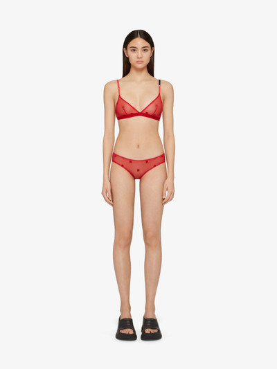Givenchy BRIEFS IN TULLE WITH 4G PATTERN outlook