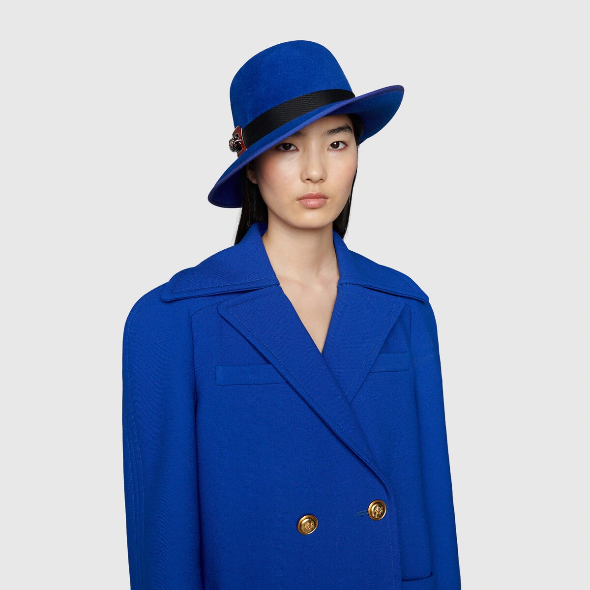 Double-breasted coat with pleats - 5