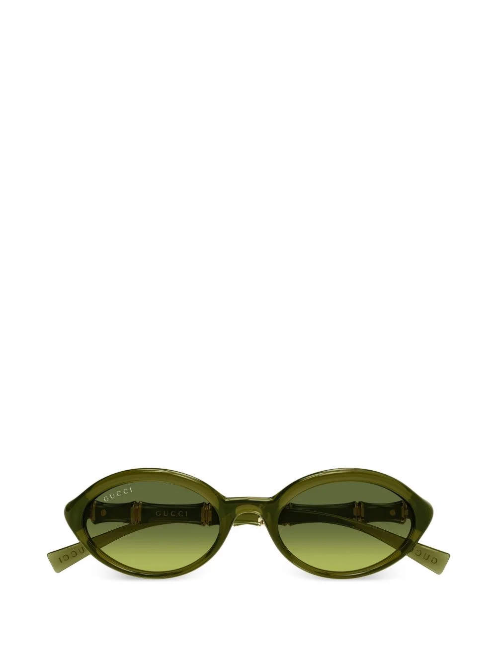oval-frame sunglasses - 1