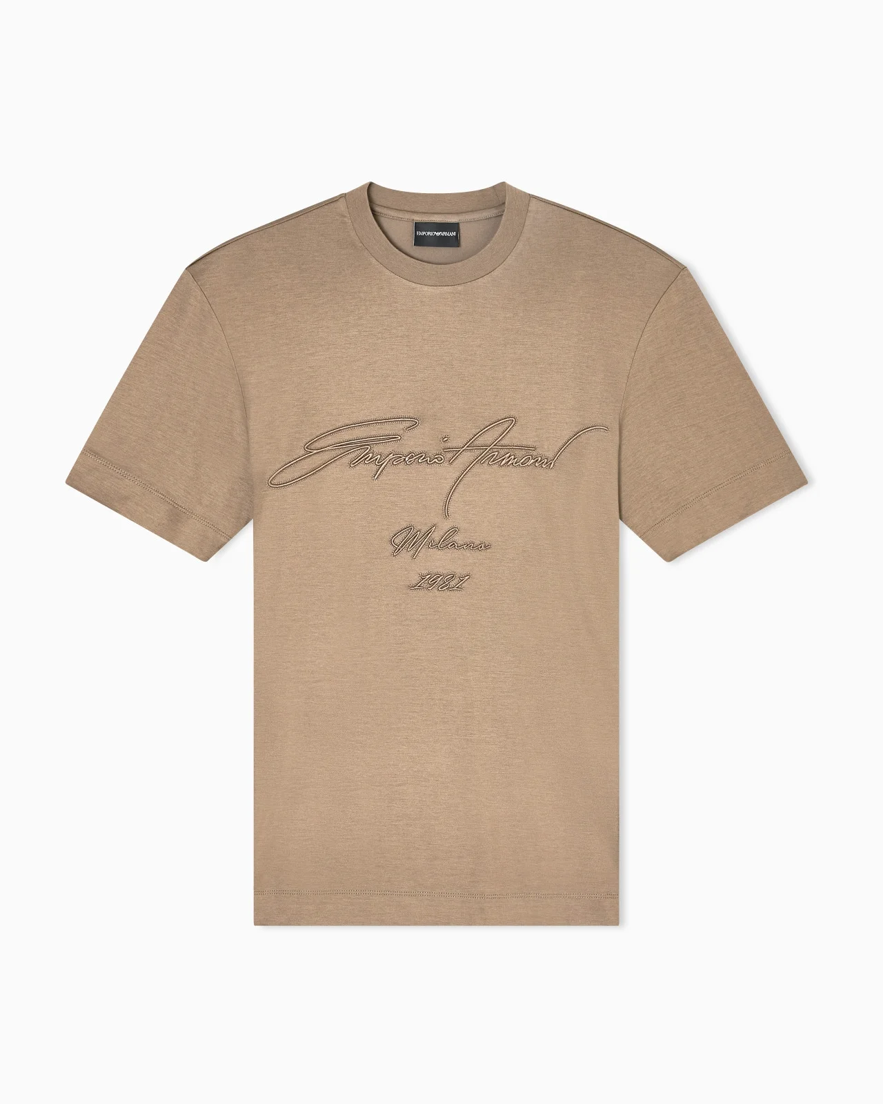 ASV LYOCELL-BLEND JERSEY T-SHIRT WITH OVERSIZED EMBROIDERY - 1