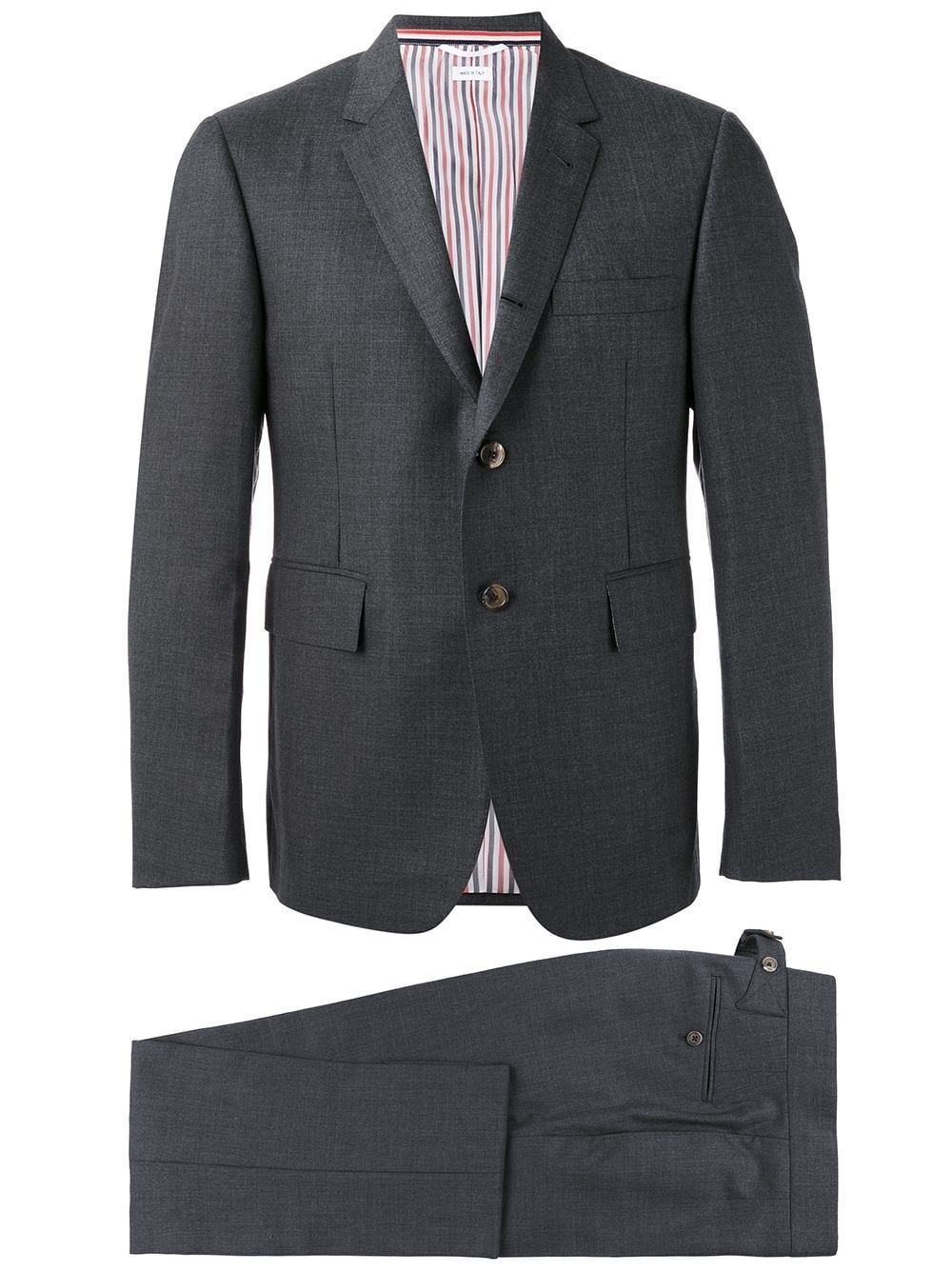 Super 120s twill two-piece suit - 1