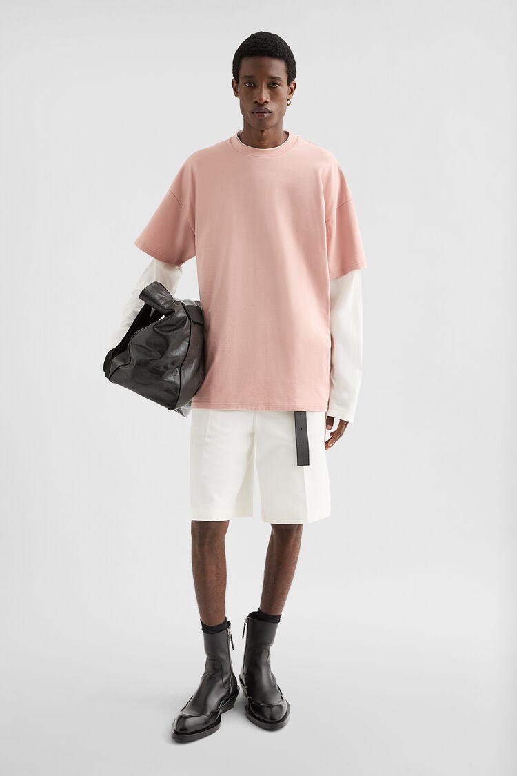 Cotton Crew-Neck T-Shirt - 1