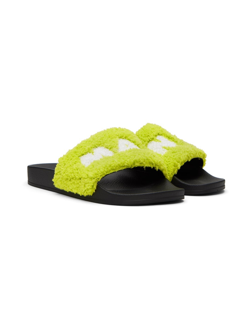 Green Logo Sandals 4
