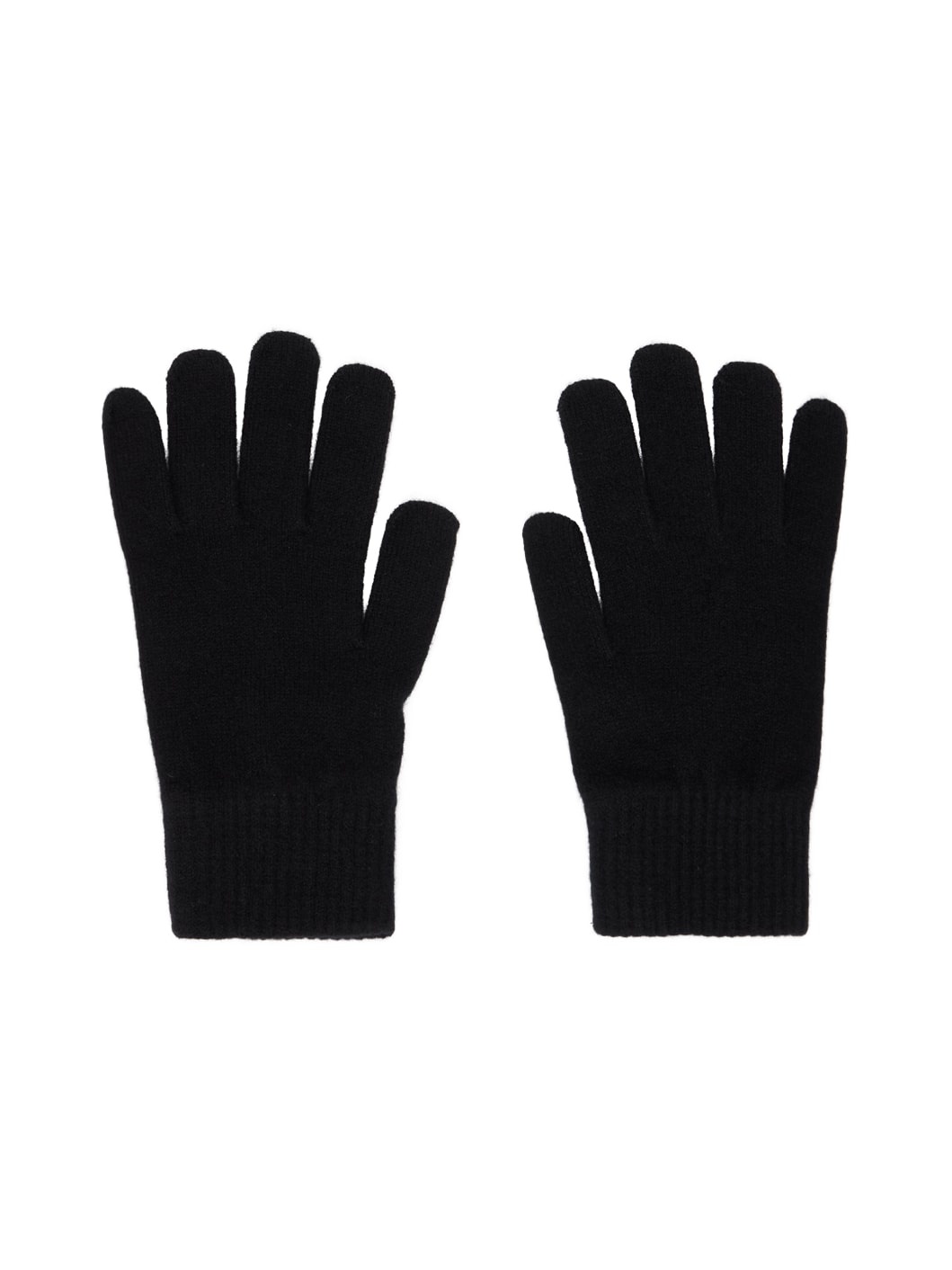 Black Embroidered Gloves - 1