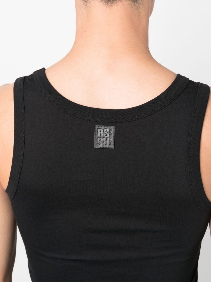 logo print tank top - 5