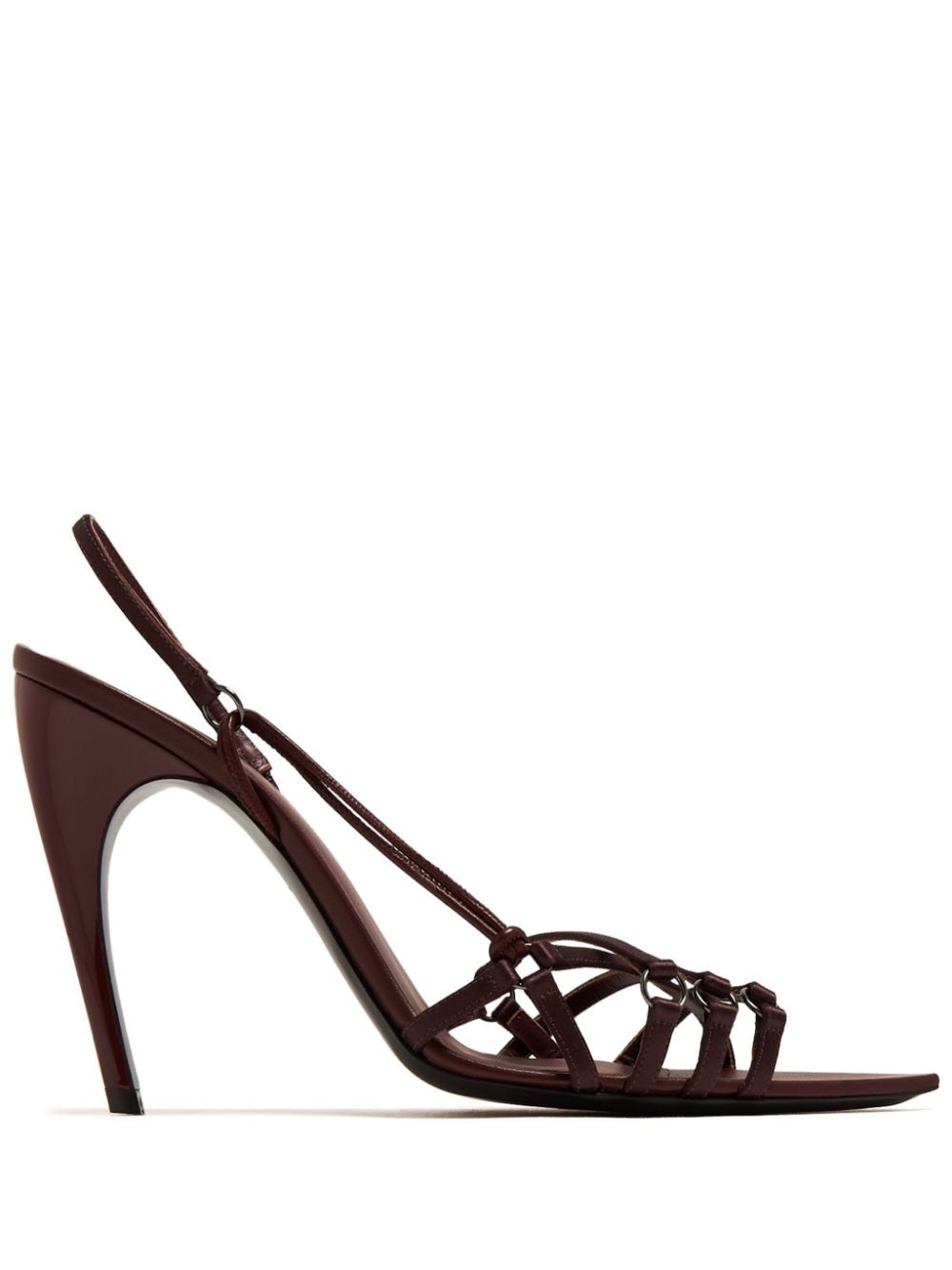 slingback leather sandals - 1