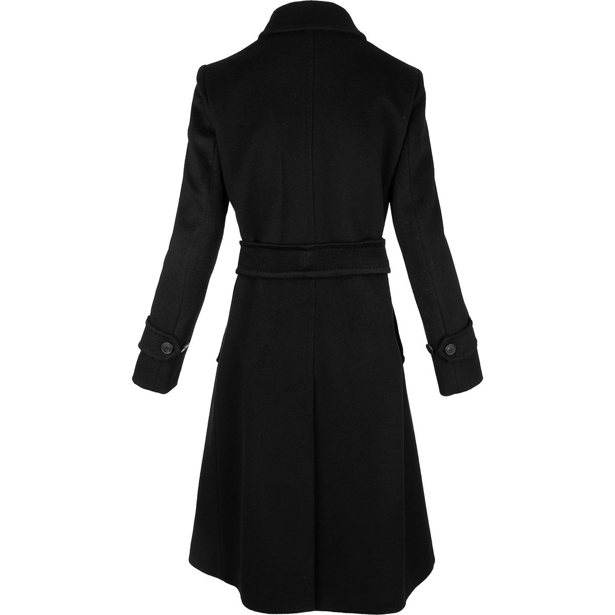 Weekend Max Mara Women Black Afide Double-Breasted Wool Coat - 3