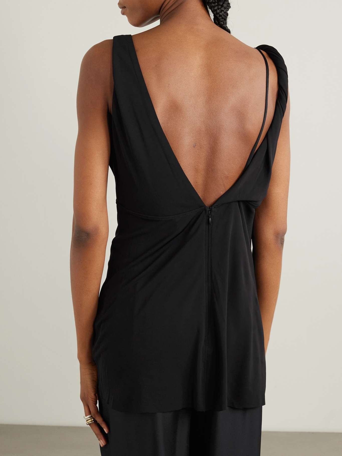 Twisted draped jersey tank - 3