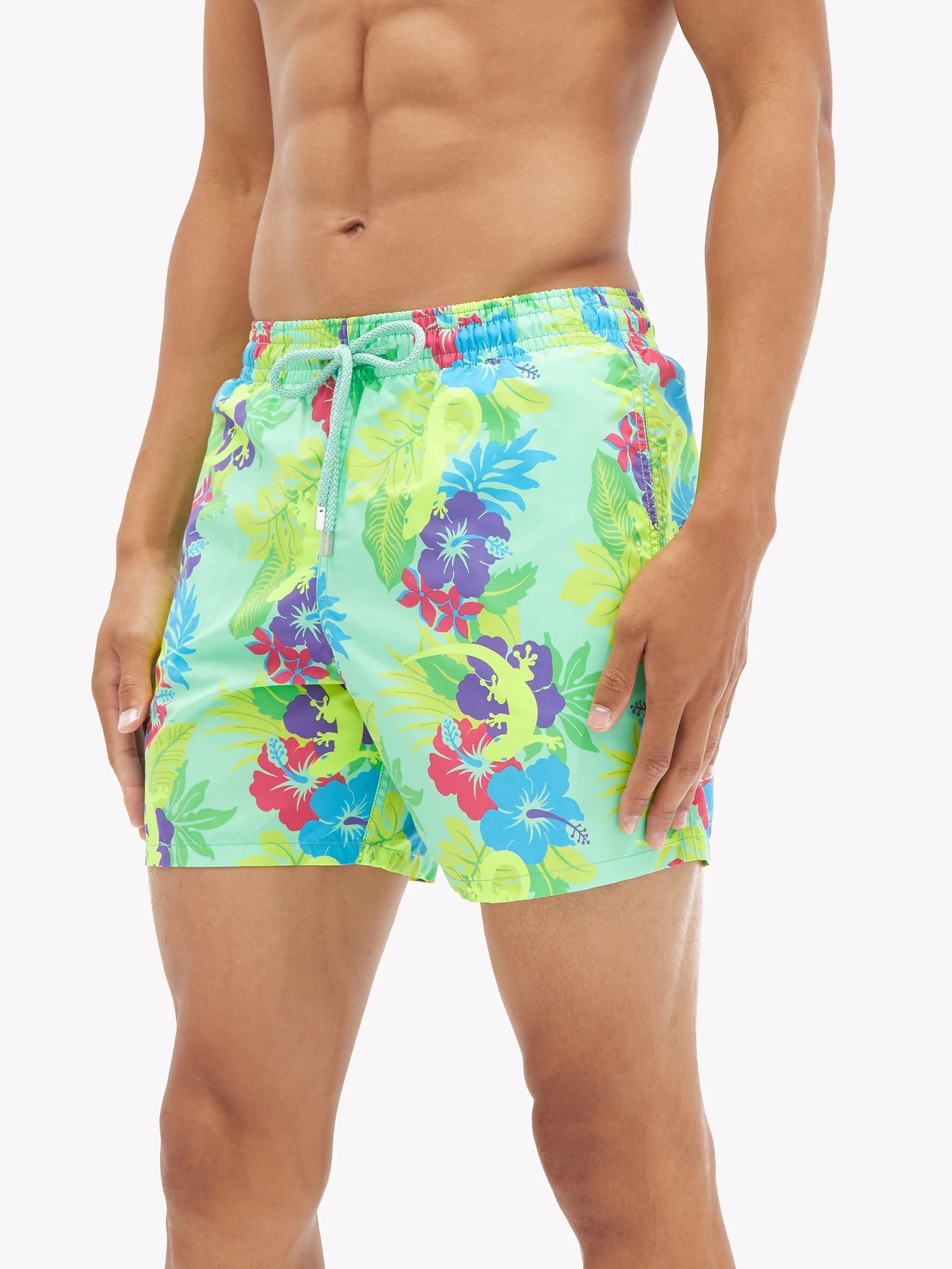 Moorea floral and gecko-print shell swim shorts - 4