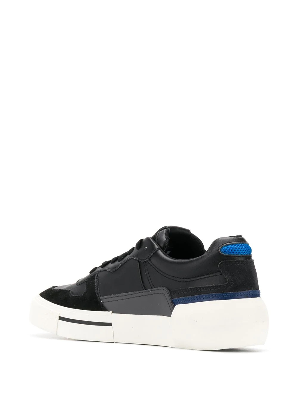 low top mesh panel sneakers - 3