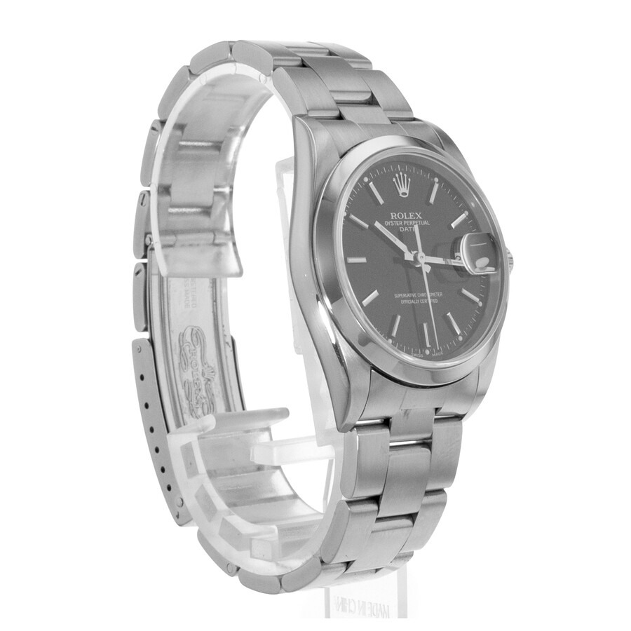 Pre-owned Rolex Oyster Perpetual Date Automatic Chronometer Black Dial Men's Watch 15200 BKSO - 7