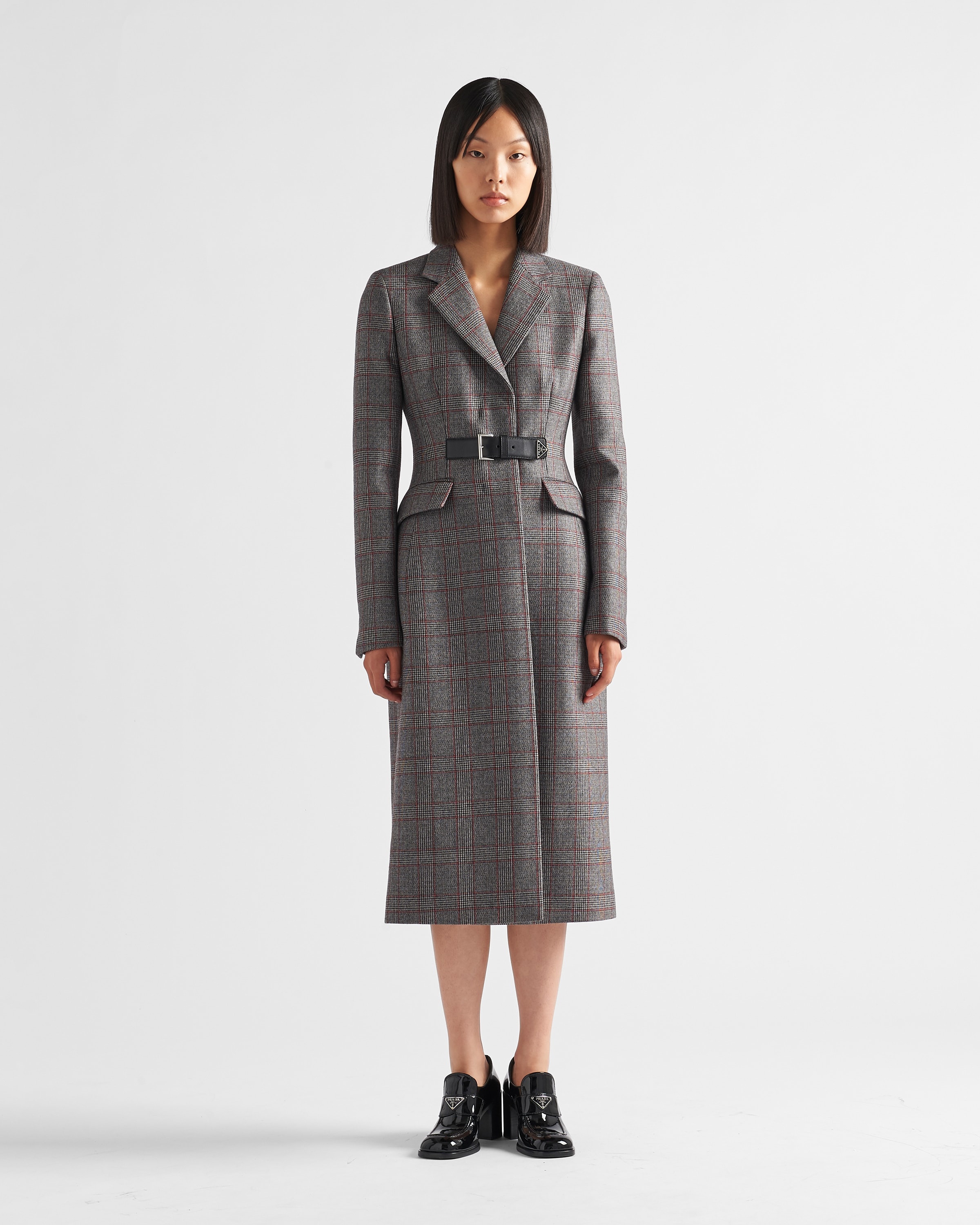 Single-breasted Prince of Wales mouliné coat - 2