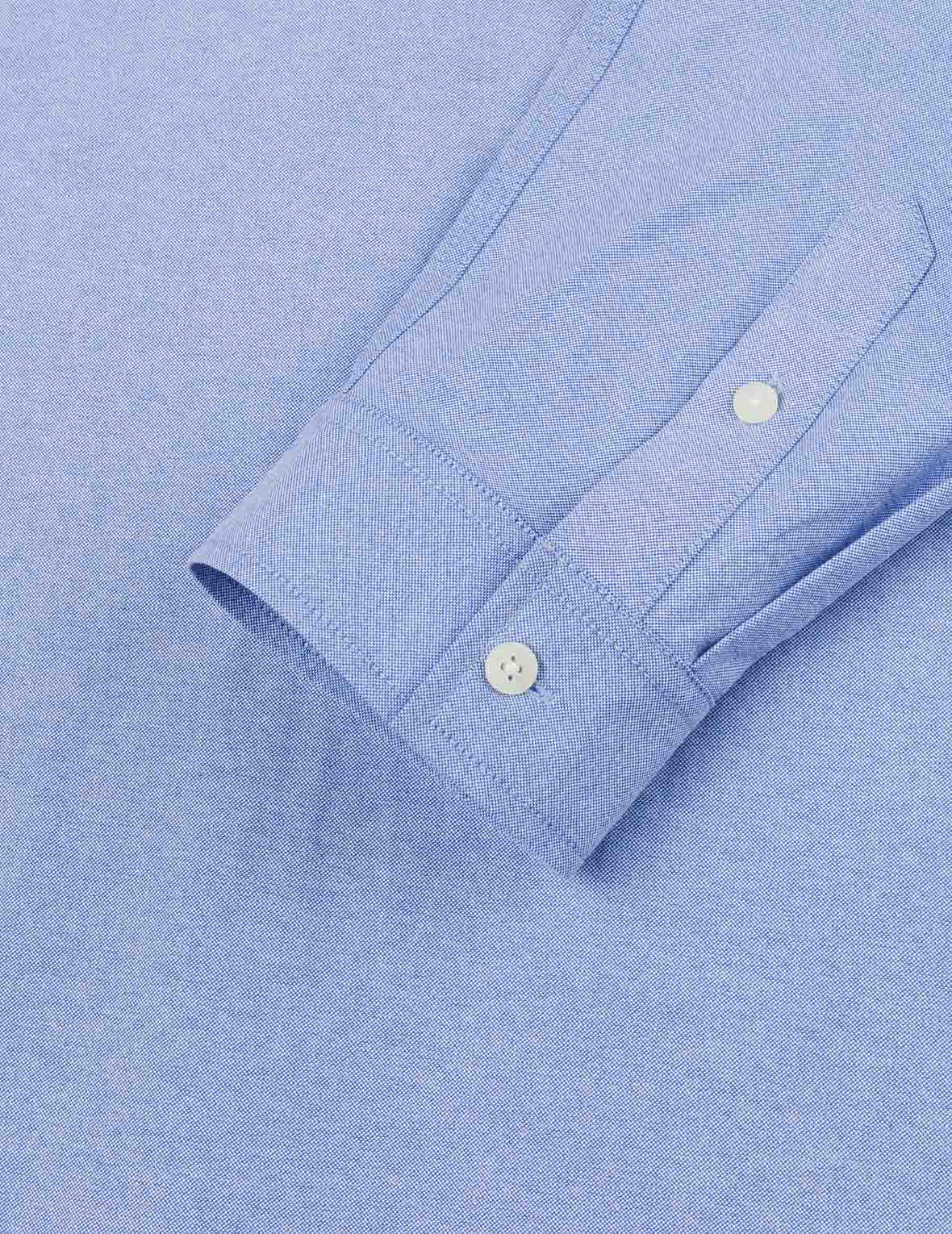Logo Sashiko and Seagull Print Relax Fit Long-sleeve Shirt - 13