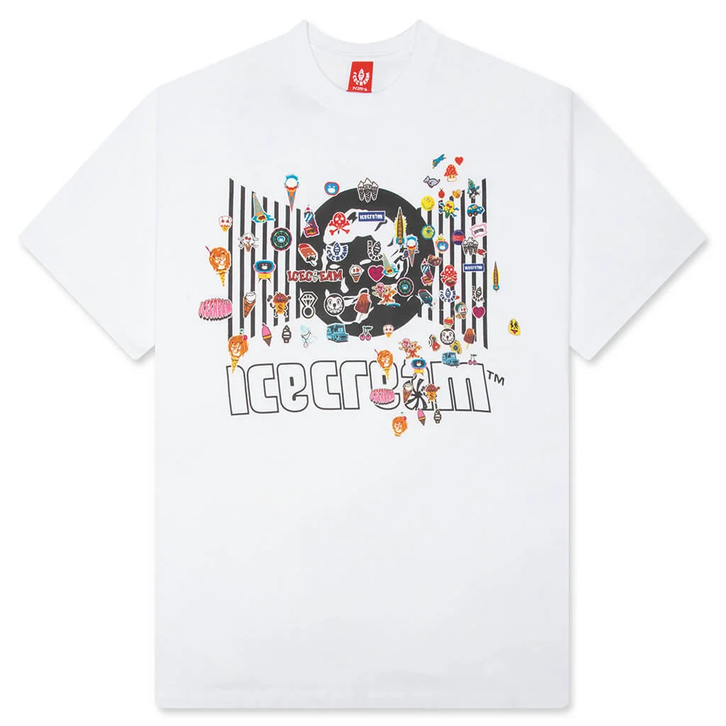 STICK UP S/S TEE - WHITE - 1