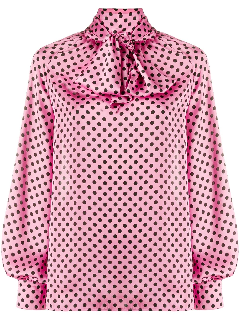 polka-dot print blouse - 1