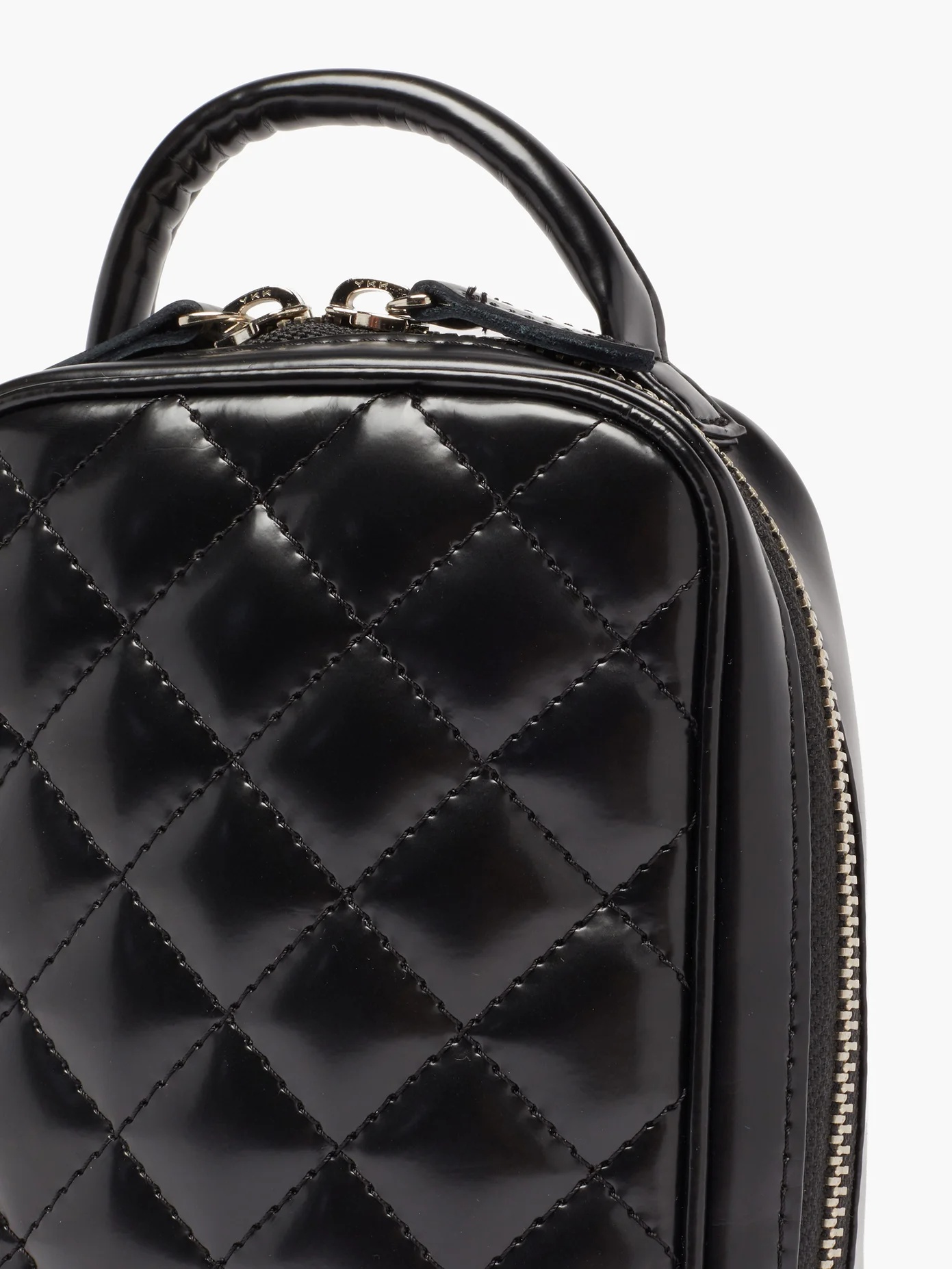 Quilted faux-leather bag - 6