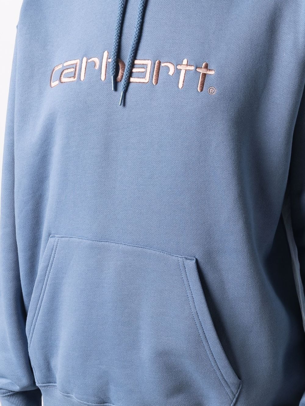 embroidered logo hoodie - 5