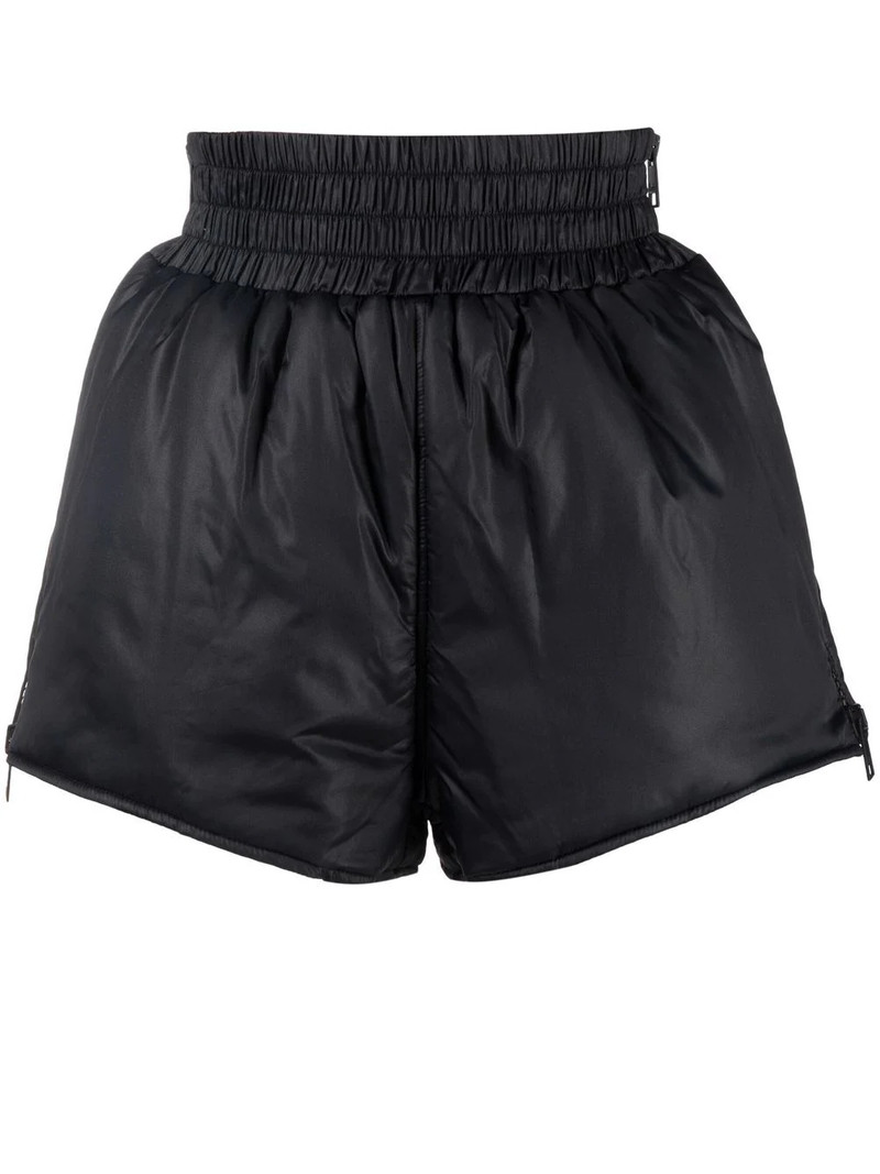 side-zip padded shorts 1