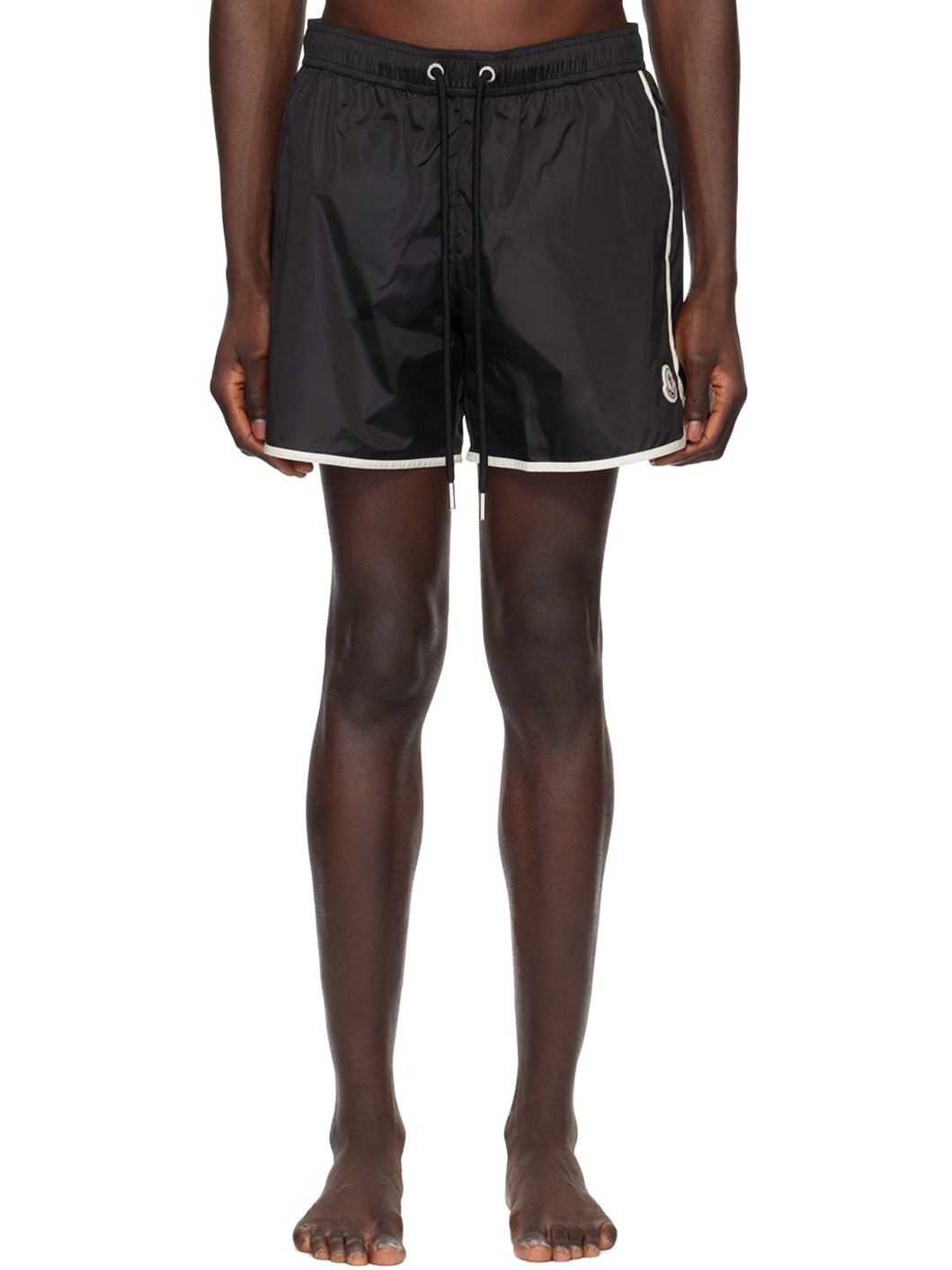 Black Patch Swim Shorts - 1