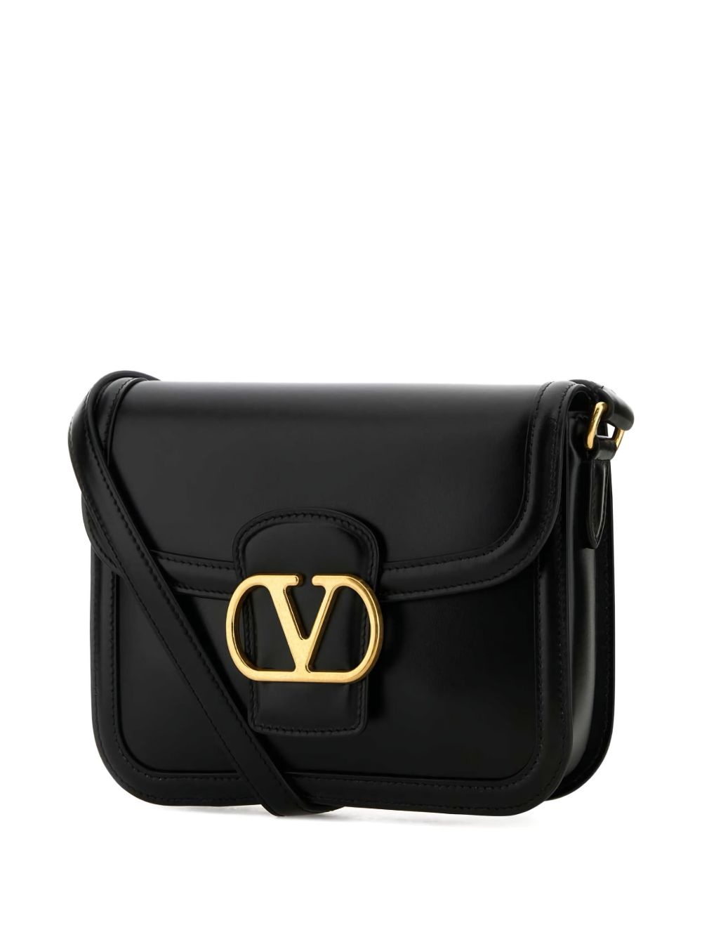 gold-tone logo shoulder bag - 3
