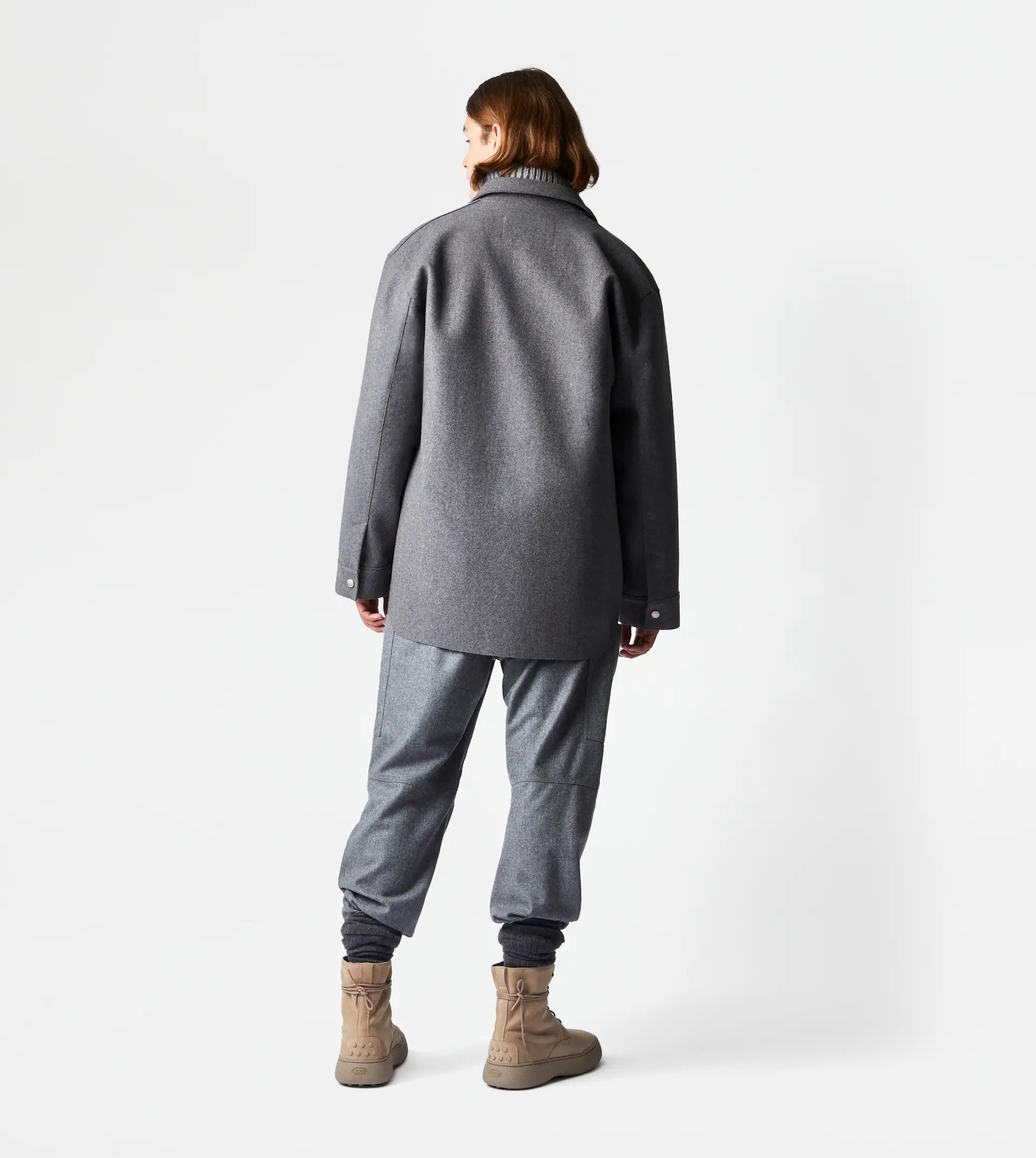 TOD'S OVER SHIRT - GREY - 3