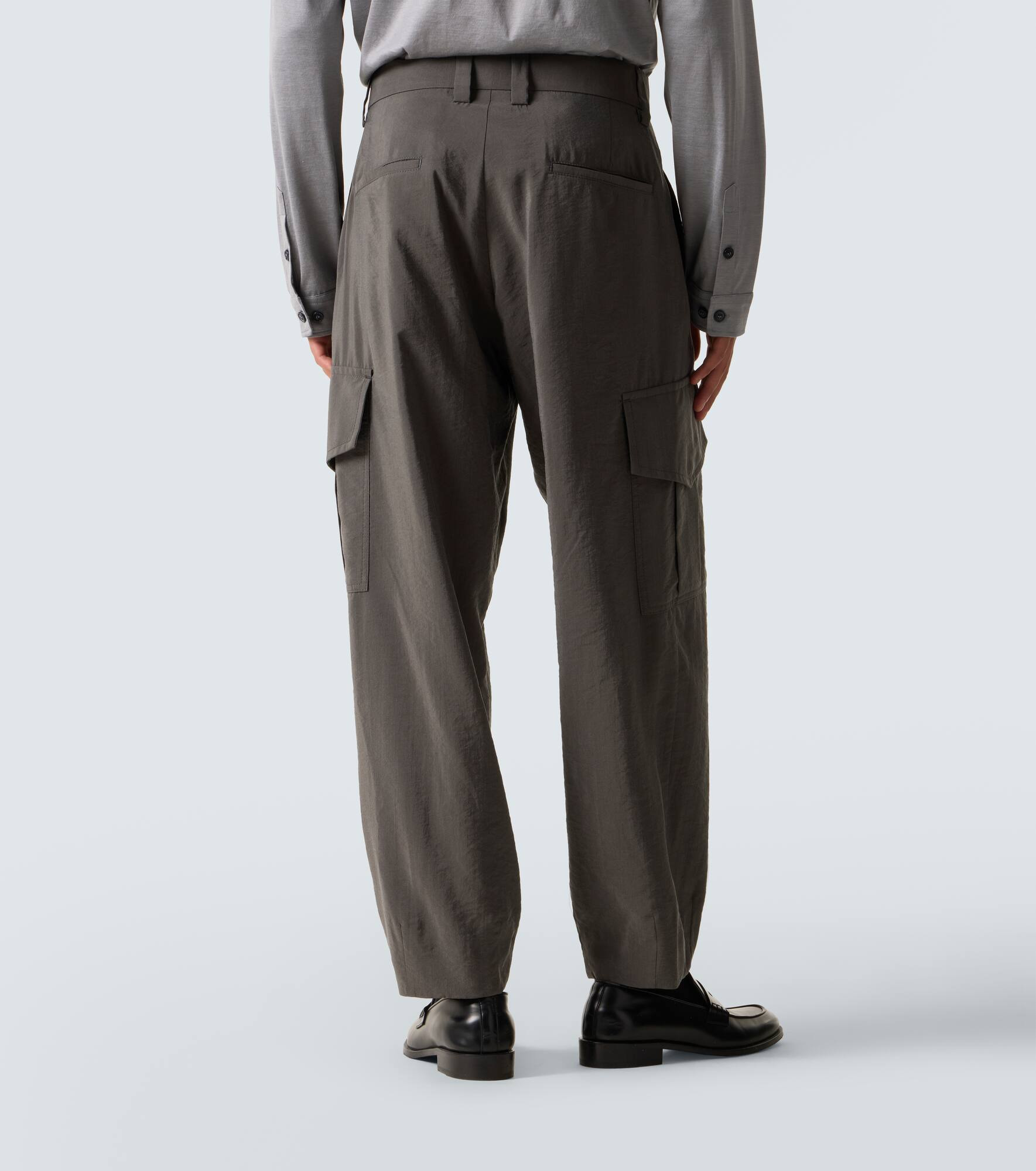 Silk-blend cargo pants - 4