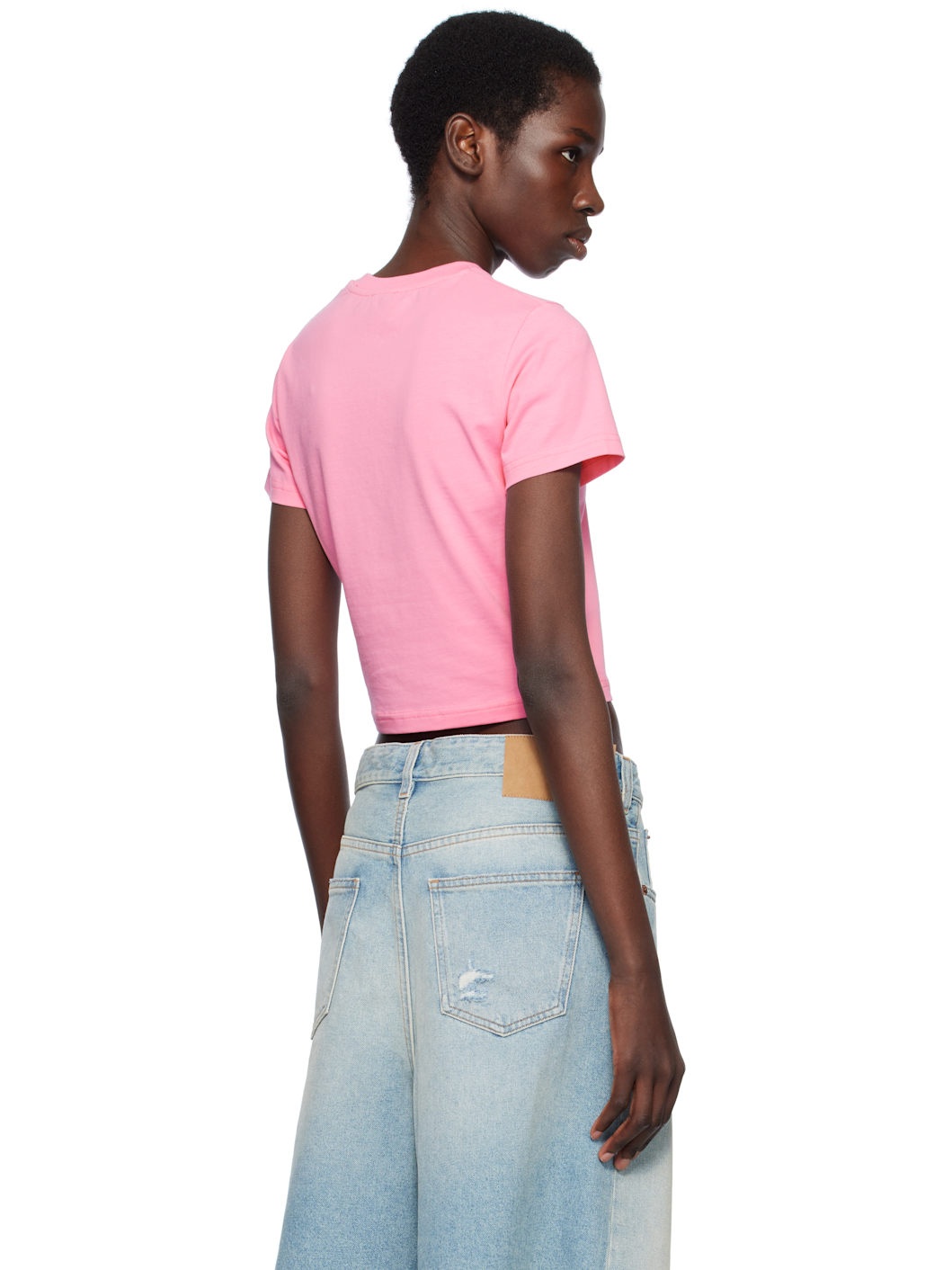 Pink Casa Surf Cropped T-shirt - 3