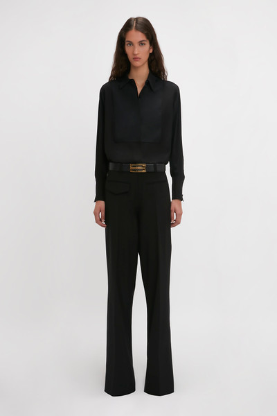 Victoria Beckham Reverse Front Trouser In Black outlook