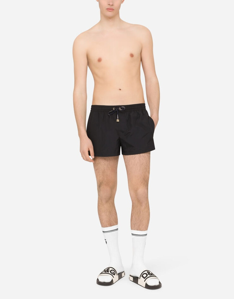 Short swim trunks with DG logo band 3