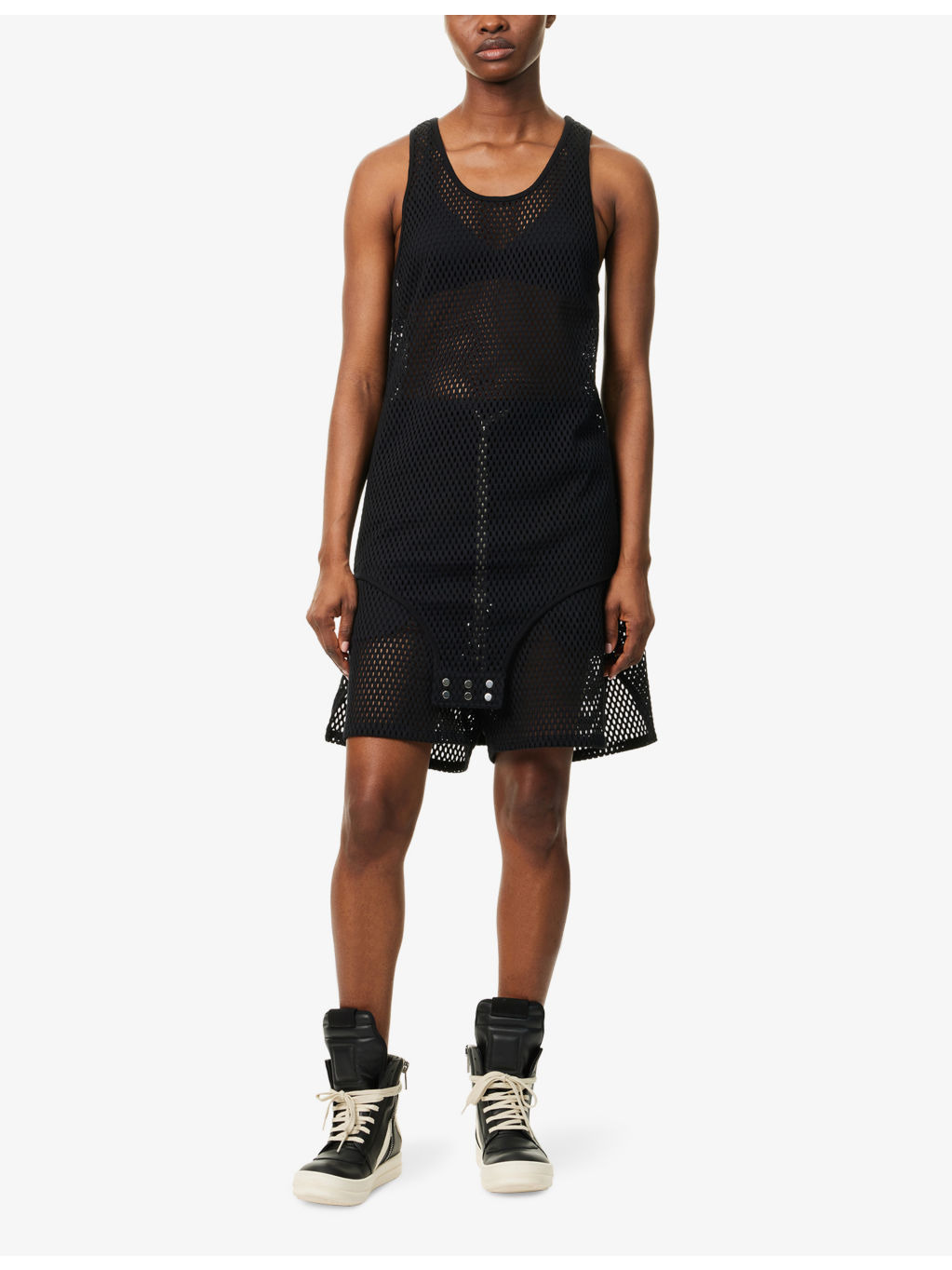 Rick Owens X Champion Sleeveless Mesh Cotton Top - 2