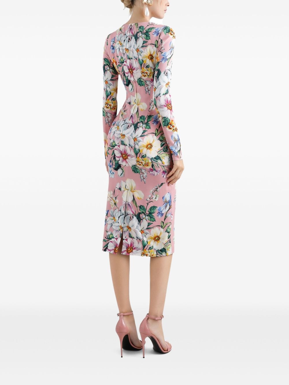 floral-print midi dress - 3