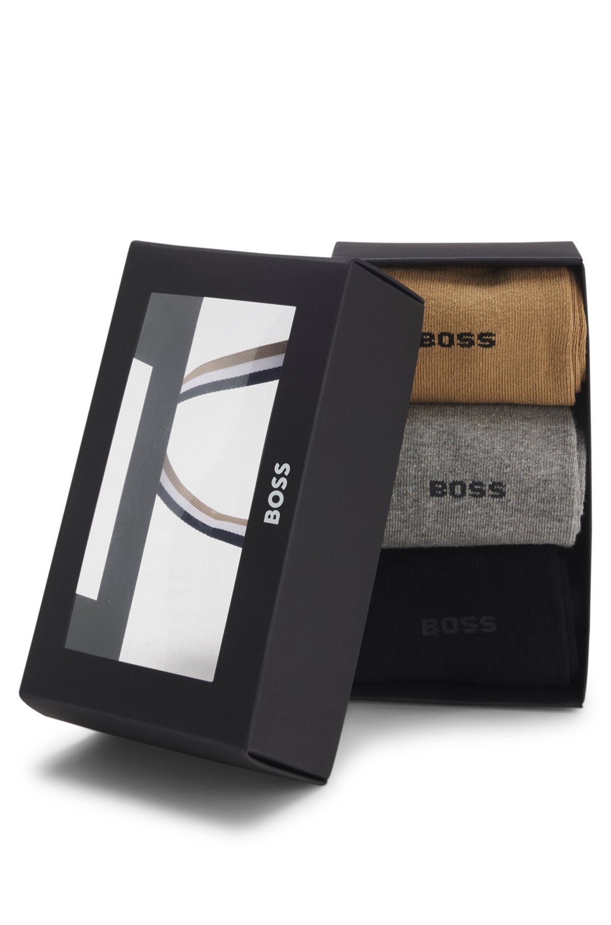 THREE-PACK OF REGULAR-LENGTH SOCKS WITH LOGOS - 3
