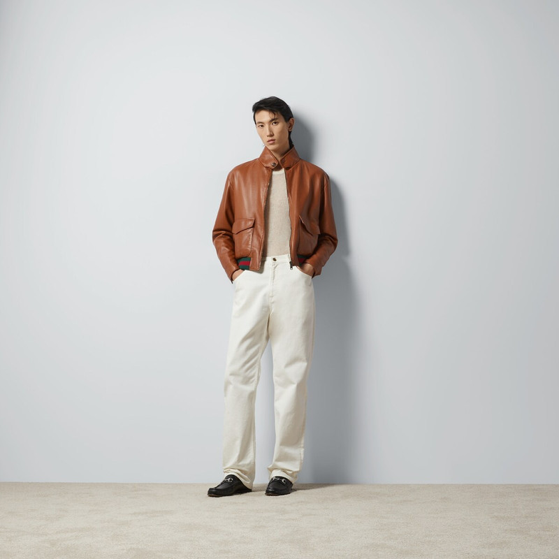 GUCCI Denim jeans with Horsebit outlook