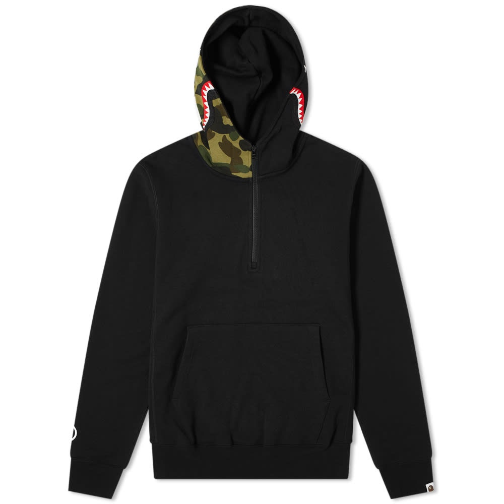 A Bathing Ape Shark Half Zip Hoody - 1