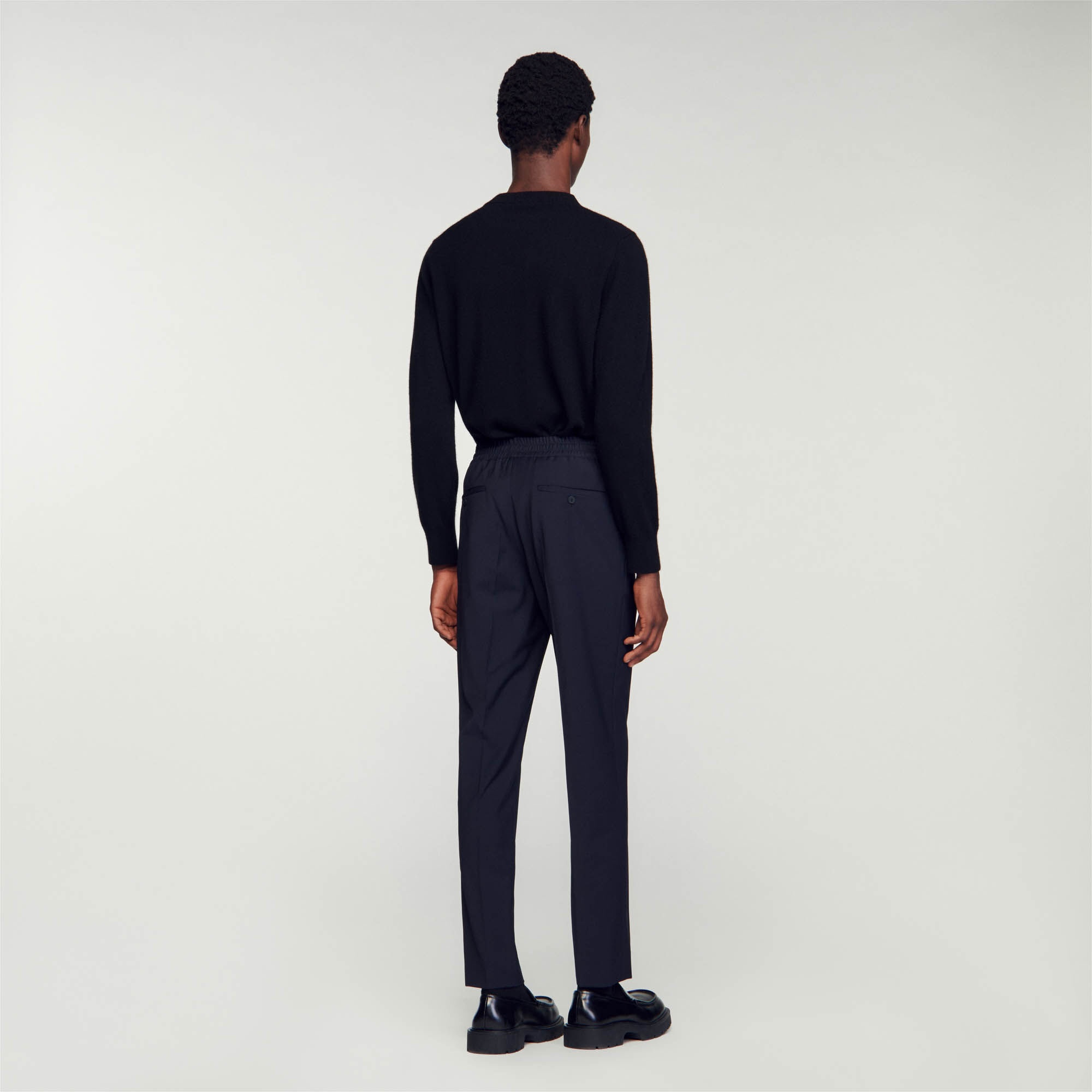 ELASTICATED STRAIGHT-LEG PANTS - 6