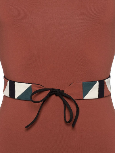 ERES Damier belted swimsuit outlook
